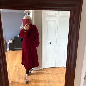 Luxurious Velvet Silk Long Sleeve Coat